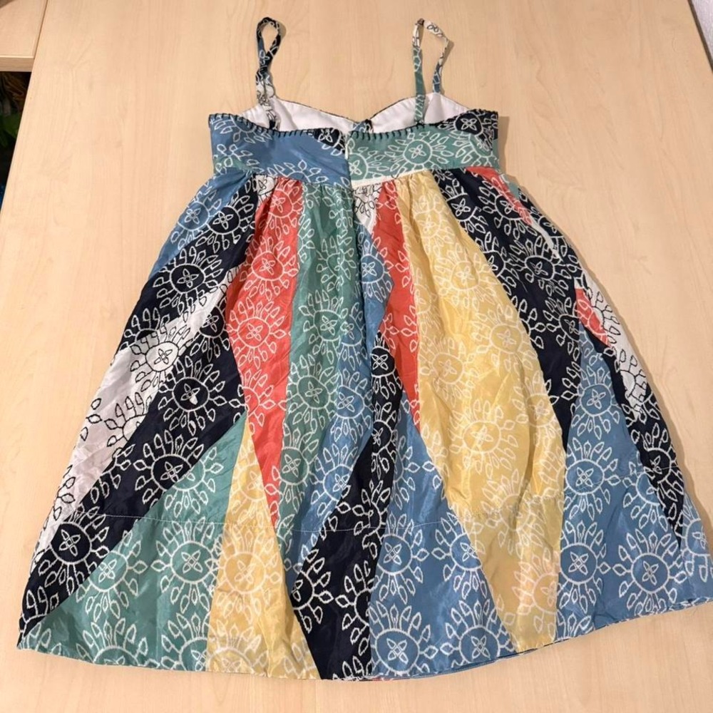 Y2K Silk Patchwork Mini Dress by BCBGMAXAZRIA - image 6